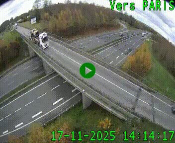 <h2>Clone of Caméra routière sur l'autoroute A20 au nord de Limoges, à la jonction avec la N520. Vue orientée vers Paris</h2>