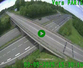 Clone of Caméra routière sur l'autoroute A20 au nord de Limoges, à la jonction avec la N520. Vue orientée vers Paris
