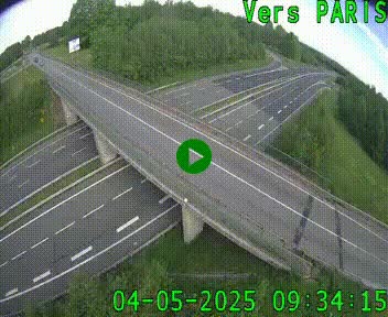 Clone of Caméra routière sur l'autoroute A20 au nord de Limoges, à la jonction avec la N520. Vue orientée vers Paris