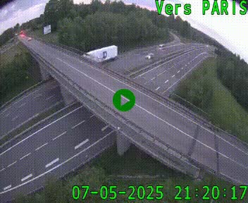 Clone of Caméra routière sur l'autoroute A20 au nord de Limoges, à la jonction avec la N520. Vue orientée vers Paris