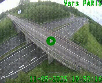 Clone of Caméra routière sur l'autoroute A20 au nord de Limoges, à la jonction avec la N520. Vue orientée vers Paris