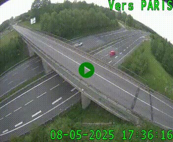 Clone of Caméra routière sur l'autoroute A20 au nord de Limoges, à la jonction avec la N520. Vue orientée vers Paris