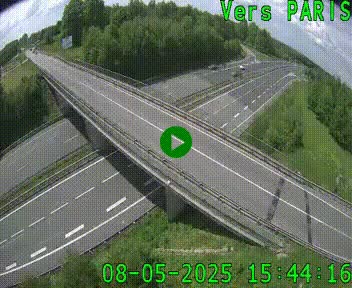 Clone of Caméra routière sur l'autoroute A20 au nord de Limoges, à la jonction avec la N520. Vue orientée vers Paris