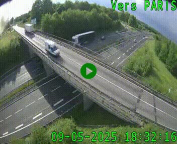 Clone of Caméra routière sur l'autoroute A20 au nord de Limoges, à la jonction avec la N520. Vue orientée vers Paris