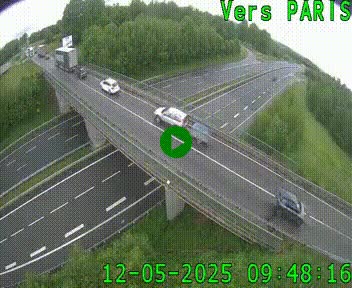 Clone of Caméra routière sur l'autoroute A20 au nord de Limoges, à la jonction avec la N520. Vue orientée vers Paris