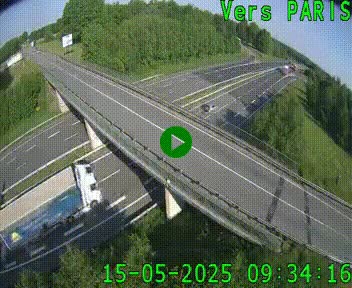 Clone of Caméra routière sur l'autoroute A20 au nord de Limoges, à la jonction avec la N520. Vue orientée vers Paris