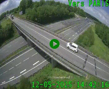 Clone of Caméra routière sur l'autoroute A20 au nord de Limoges, à la jonction avec la N520. Vue orientée vers Paris