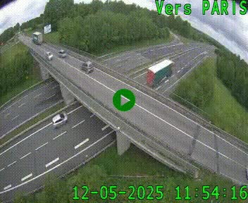 Clone of Caméra routière sur l'autoroute A20 au nord de Limoges, à la jonction avec la N520. Vue orientée vers Paris