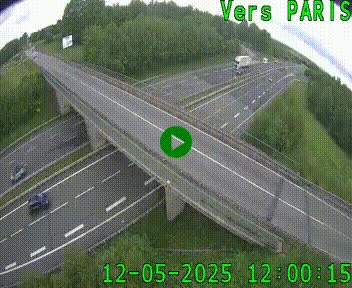 Clone of Caméra routière sur l'autoroute A20 au nord de Limoges, à la jonction avec la N520. Vue orientée vers Paris
