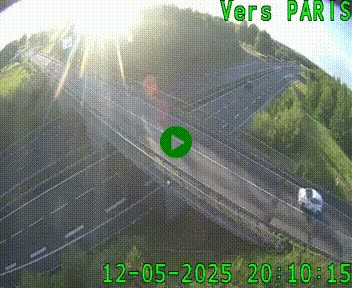 Clone of Caméra routière sur l'autoroute A20 au nord de Limoges, à la jonction avec la N520. Vue orientée vers Paris