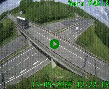 Clone of Caméra routière sur l'autoroute A20 au nord de Limoges, à la jonction avec la N520. Vue orientée vers Paris