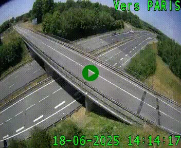 Clone of Caméra routière sur l'autoroute A20 au nord de Limoges, à la jonction avec la N520. Vue orientée vers Paris