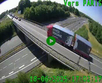 Clone of Caméra routière sur l'autoroute A20 au nord de Limoges, à la jonction avec la N520. Vue orientée vers Paris