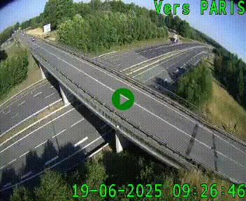 Clone of Caméra routière sur l'autoroute A20 au nord de Limoges, à la jonction avec la N520. Vue orientée vers Paris