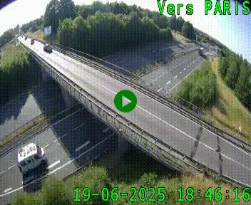 Clone of Caméra routière sur l'autoroute A20 au nord de Limoges, à la jonction avec la N520. Vue orientée vers Paris
