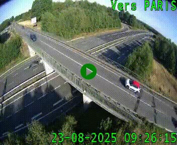 Clone of Caméra routière sur l'autoroute A20 au nord de Limoges, à la jonction avec la N520. Vue orientée vers Paris