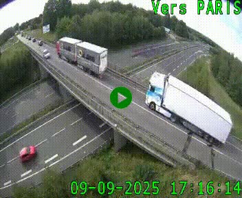 Clone of Caméra routière sur l'autoroute A20 au nord de Limoges, à la jonction avec la N520. Vue orientée vers Paris