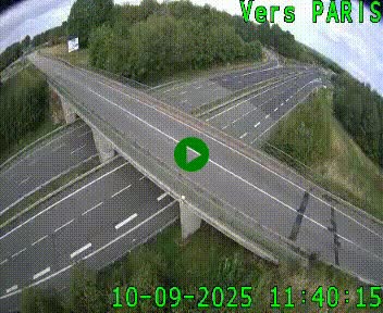 Clone of Caméra routière sur l'autoroute A20 au nord de Limoges, à la jonction avec la N520. Vue orientée vers Paris