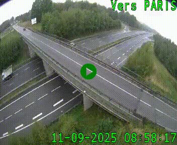 Clone of Caméra routière sur l'autoroute A20 au nord de Limoges, à la jonction avec la N520. Vue orientée vers Paris