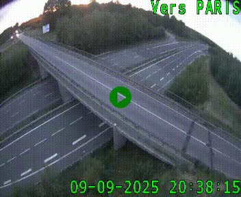 Clone of Caméra routière sur l'autoroute A20 au nord de Limoges, à la jonction avec la N520. Vue orientée vers Paris