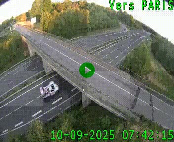 Clone of Caméra routière sur l'autoroute A20 au nord de Limoges, à la jonction avec la N520. Vue orientée vers Paris