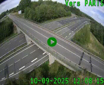 Clone of Caméra routière sur l'autoroute A20 au nord de Limoges, à la jonction avec la N520. Vue orientée vers Paris