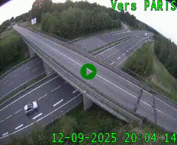 Clone of Caméra routière sur l'autoroute A20 au nord de Limoges, à la jonction avec la N520. Vue orientée vers Paris