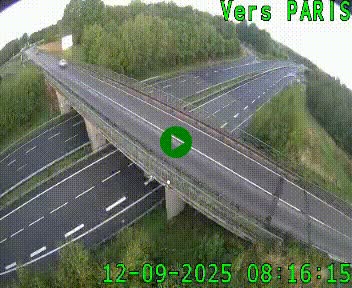 Clone of Caméra routière sur l'autoroute A20 au nord de Limoges, à la jonction avec la N520. Vue orientée vers Paris