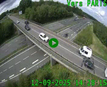 Clone of Caméra routière sur l'autoroute A20 au nord de Limoges, à la jonction avec la N520. Vue orientée vers Paris