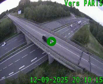 Clone of Caméra routière sur l'autoroute A20 au nord de Limoges, à la jonction avec la N520. Vue orientée vers Paris