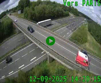 Clone of Caméra routière sur l'autoroute A20 au nord de Limoges, à la jonction avec la N520. Vue orientée vers Paris