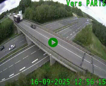 Clone of Caméra routière sur l'autoroute A20 au nord de Limoges, à la jonction avec la N520. Vue orientée vers Paris