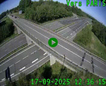 Clone of Caméra routière sur l'autoroute A20 au nord de Limoges, à la jonction avec la N520. Vue orientée vers Paris