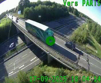 Clone of Caméra routière sur l'autoroute A20 au nord de Limoges, à la jonction avec la N520. Vue orientée vers Paris