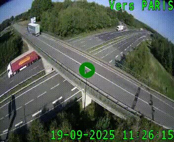 Clone of Caméra routière sur l'autoroute A20 au nord de Limoges, à la jonction avec la N520. Vue orientée vers Paris