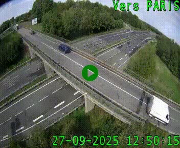 Clone of Caméra routière sur l'autoroute A20 au nord de Limoges, à la jonction avec la N520. Vue orientée vers Paris