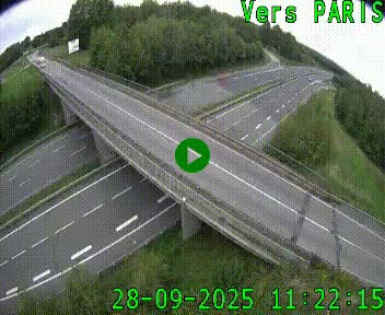 Clone of Caméra routière sur l'autoroute A20 au nord de Limoges, à la jonction avec la N520. Vue orientée vers Paris