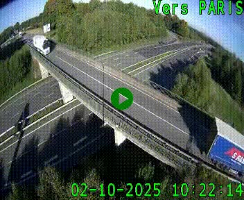 Clone of Caméra routière sur l'autoroute A20 au nord de Limoges, à la jonction avec la N520. Vue orientée vers Paris
