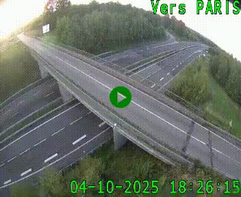 Clone of Caméra routière sur l'autoroute A20 au nord de Limoges, à la jonction avec la N520. Vue orientée vers Paris