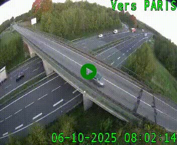 Clone of Caméra routière sur l'autoroute A20 au nord de Limoges, à la jonction avec la N520. Vue orientée vers Paris