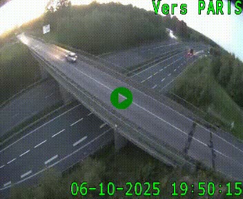 Clone of Caméra routière sur l'autoroute A20 au nord de Limoges, à la jonction avec la N520. Vue orientée vers Paris