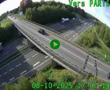 Clone of Caméra routière sur l'autoroute A20 au nord de Limoges, à la jonction avec la N520. Vue orientée vers Paris