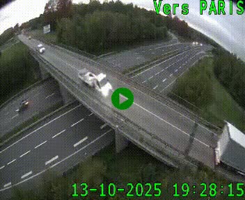 Clone of Caméra routière sur l'autoroute A20 au nord de Limoges, à la jonction avec la N520. Vue orientée vers Paris
