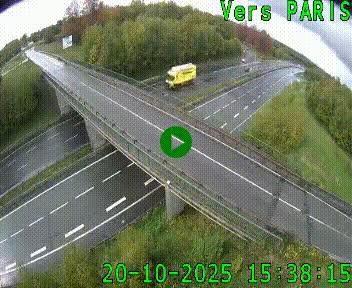 Clone of Caméra routière sur l'autoroute A20 au nord de Limoges, à la jonction avec la N520. Vue orientée vers Paris