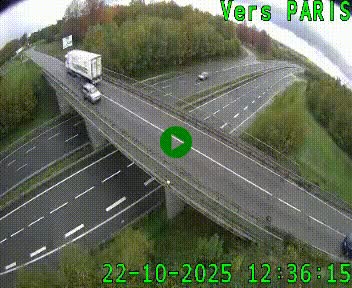 Clone of Caméra routière sur l'autoroute A20 au nord de Limoges, à la jonction avec la N520. Vue orientée vers Paris