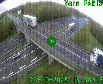 Clone of Caméra routière sur l'autoroute A20 au nord de Limoges, à la jonction avec la N520. Vue orientée vers Paris