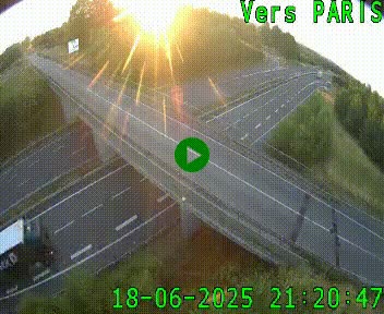 Clone of Caméra routière sur l'autoroute A20 au nord de Limoges, à la jonction avec la N520. Vue orientée vers Paris