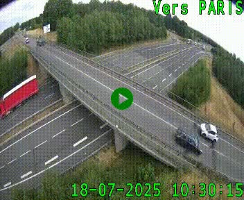 <h2>Clone of Caméra routière sur l'autoroute A20 au nord de Limoges, à la jonction avec la N520. Vue orientée vers Paris</h2>