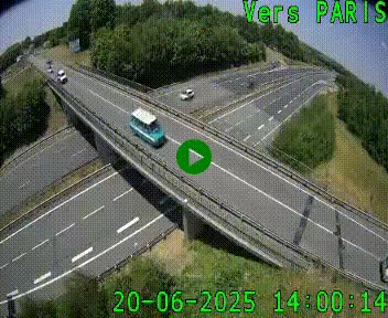 <h2>Clone of Caméra routière sur l'autoroute A20 au nord de Limoges, à la jonction avec la N520. Vue orientée vers Paris</h2>