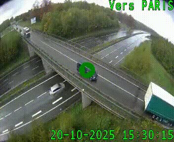 <h2>Clone of Caméra routière sur l'autoroute A20 au nord de Limoges, à la jonction avec la N520. Vue orientée vers Paris</h2>